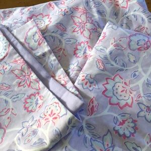 3 pieces pottery Barn teen duvet cover set